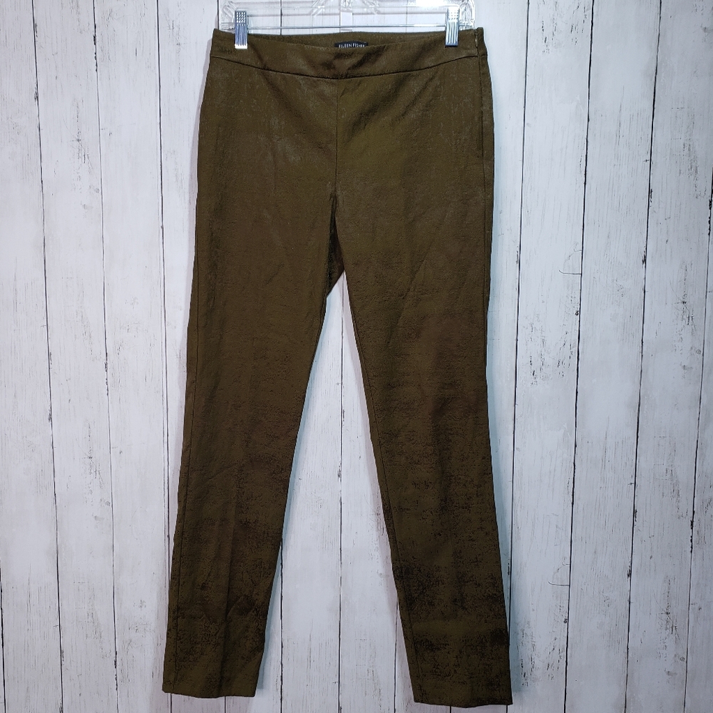 New Eileen Fisher Dark Olive Green Jacquard Size 4